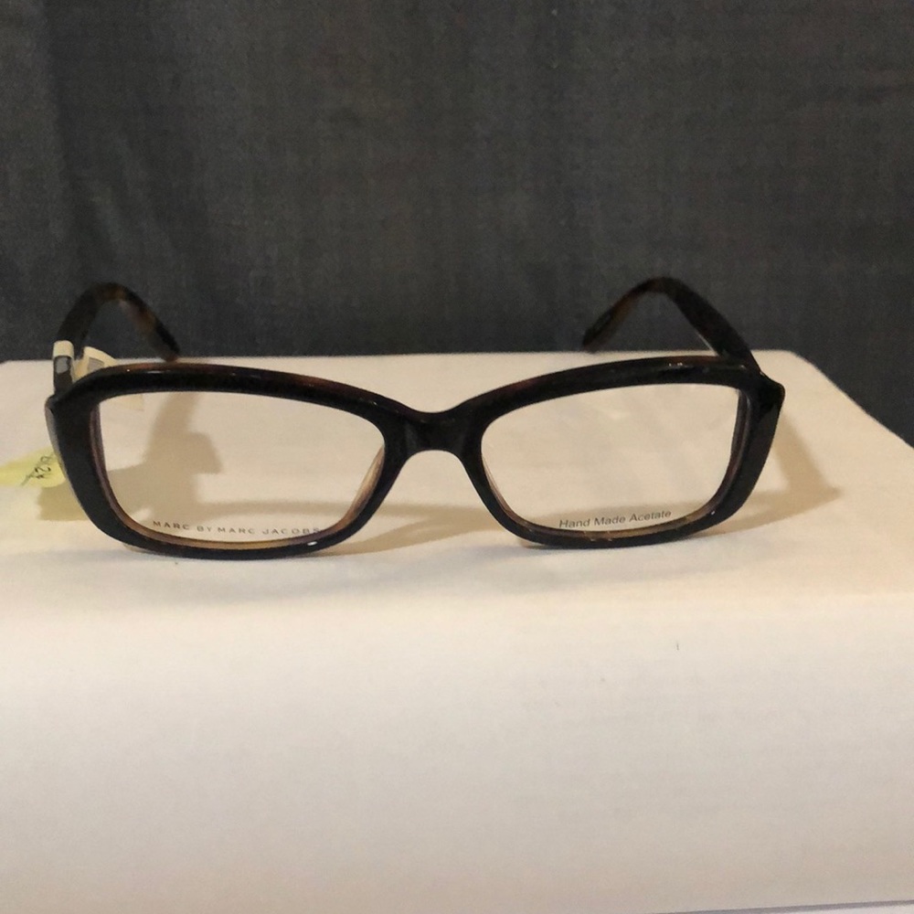Marc by Marc Jacobs MMJ524 BG4 Brown Rectangle Men Full Rim Eyeglasses Frames.